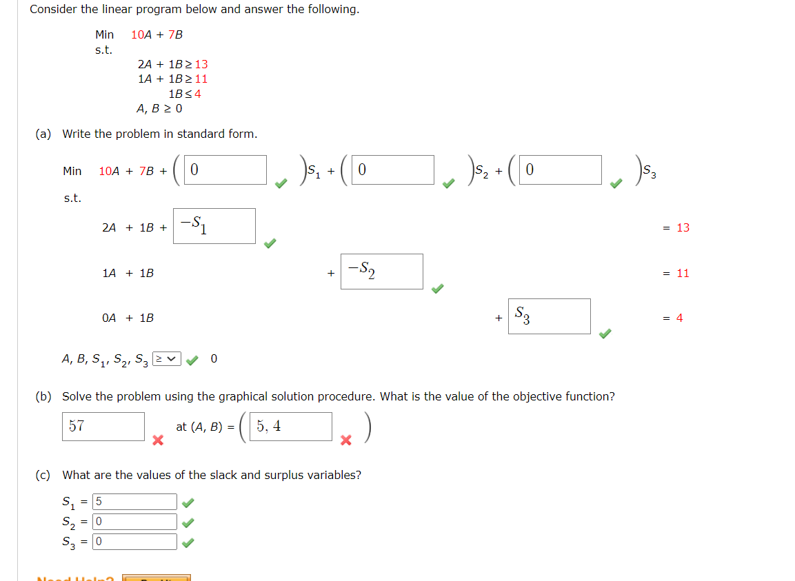  Consider the following linear program and answer the following questions.Consider the