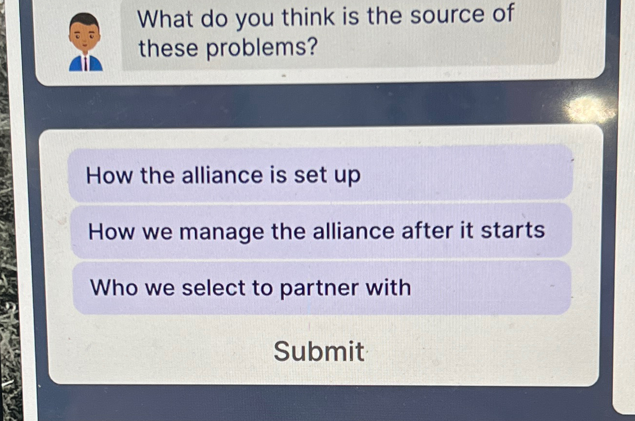  What do you think is the source of these problems? How