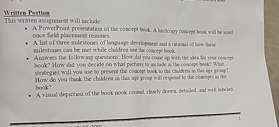  Written Portion This written assignment will include: A PowerPoint presentation of