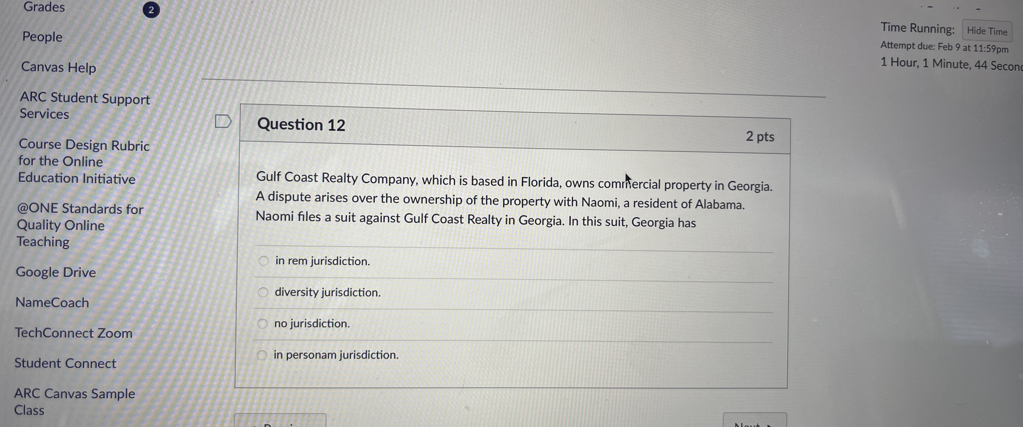  Grades 2 People Time Running: Hide Time Attempt due: Feb 9