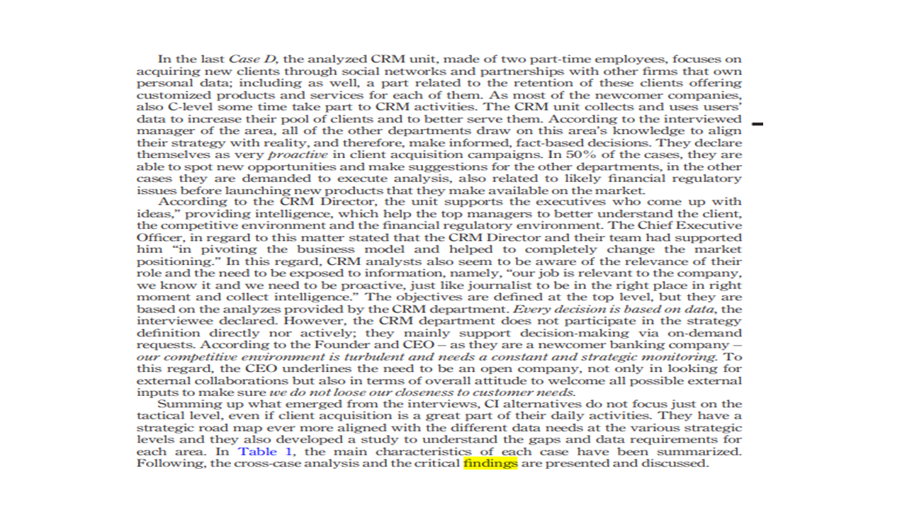  In the last Case D, the analyzed CRM unit, made of