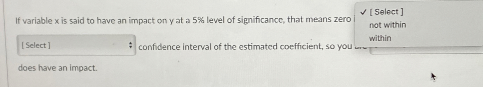  does have an impact. 