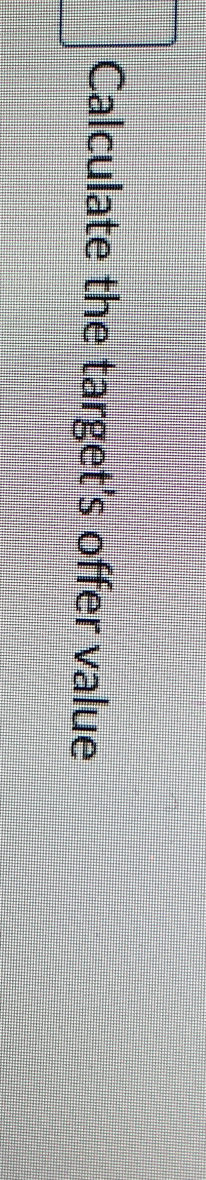  Calculate the target's offer value 