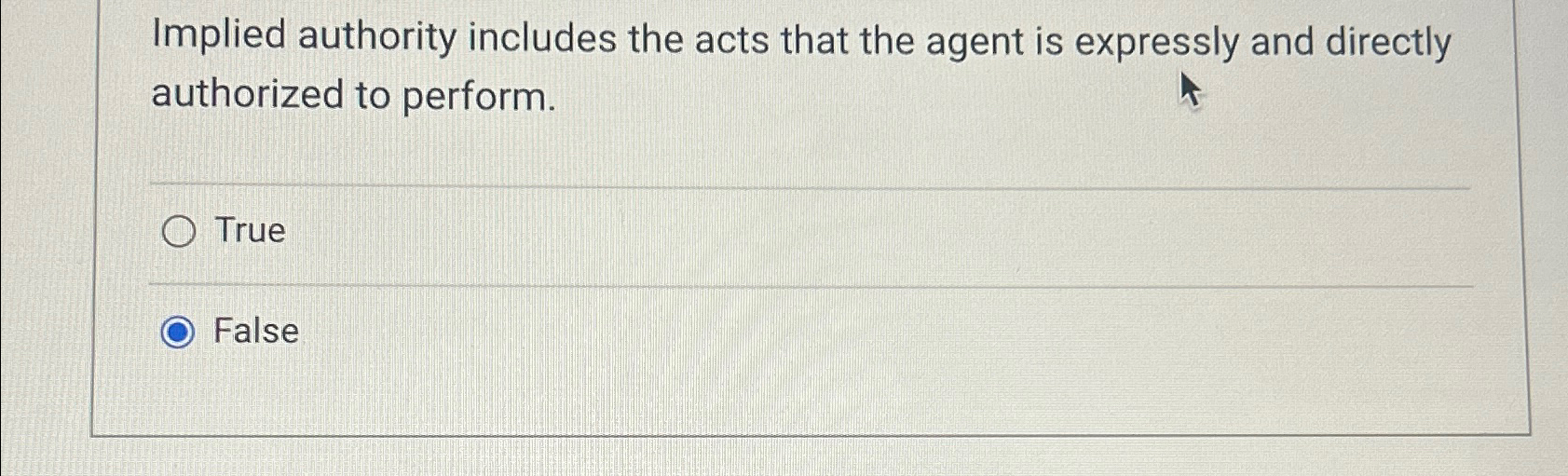  Implied authority includes the acts that the agent is expressly and