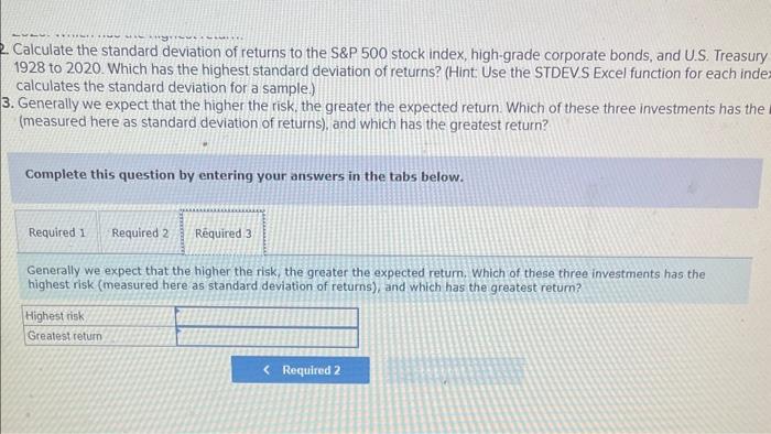 at htips.ilpages stemn.nyueduldamodariNew Home Page/datafile/histretSPhtml. Required: 1. Calculate the average returns for