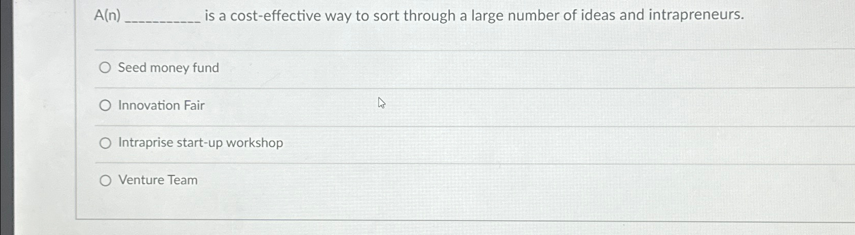  A(n) is a cost-effective way to sort through a large number