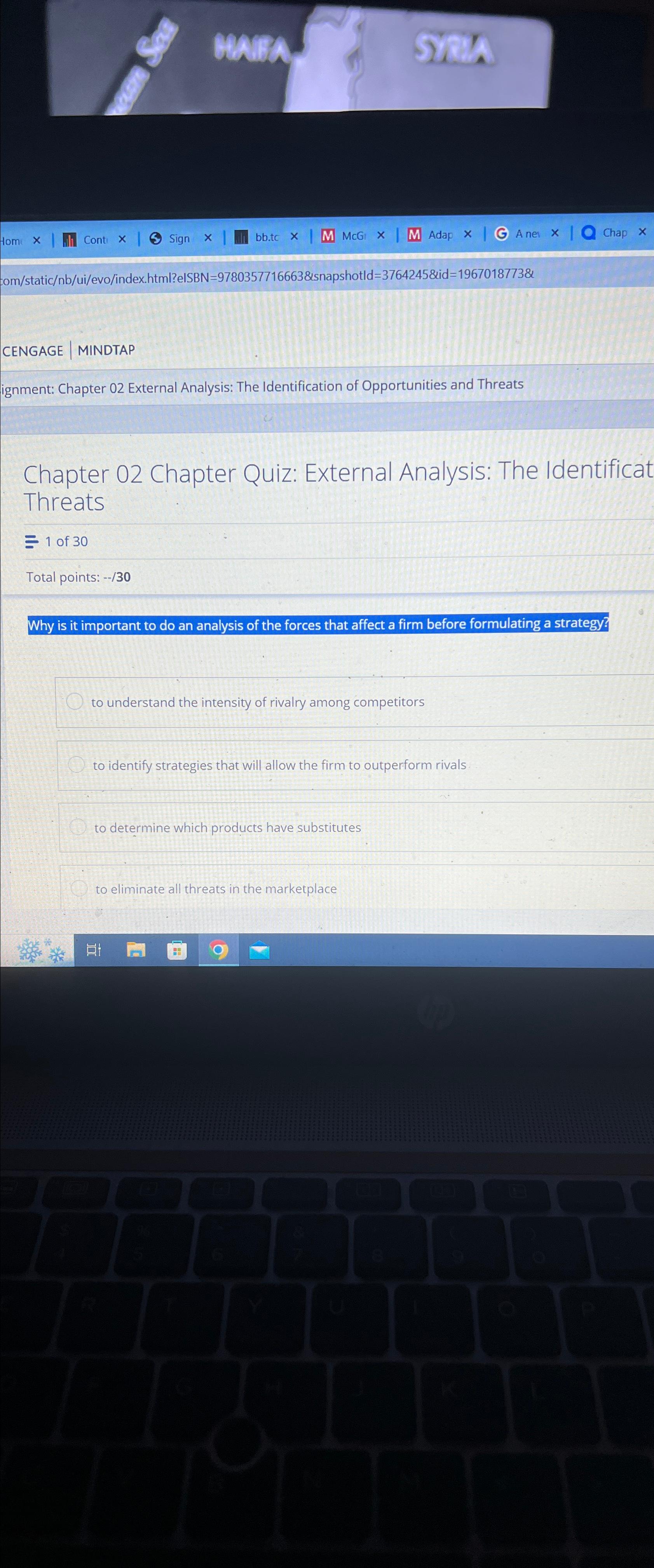  CENGAGE | MINDTAP ignment: Chapter 02 External Analysis: The Identification of