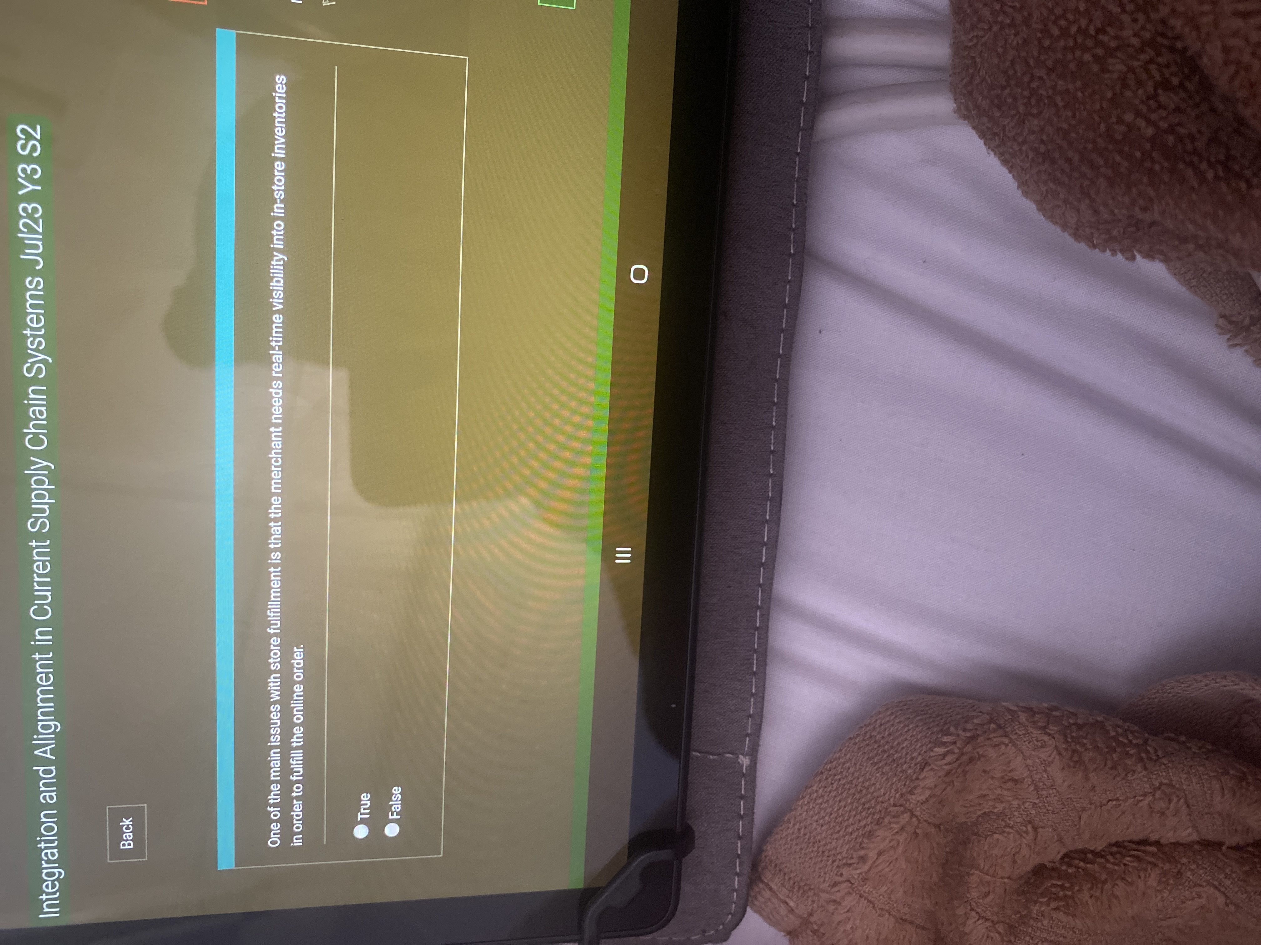  Integration and Alignment in Current Supply Chain Systems Jul23 Y3 S2