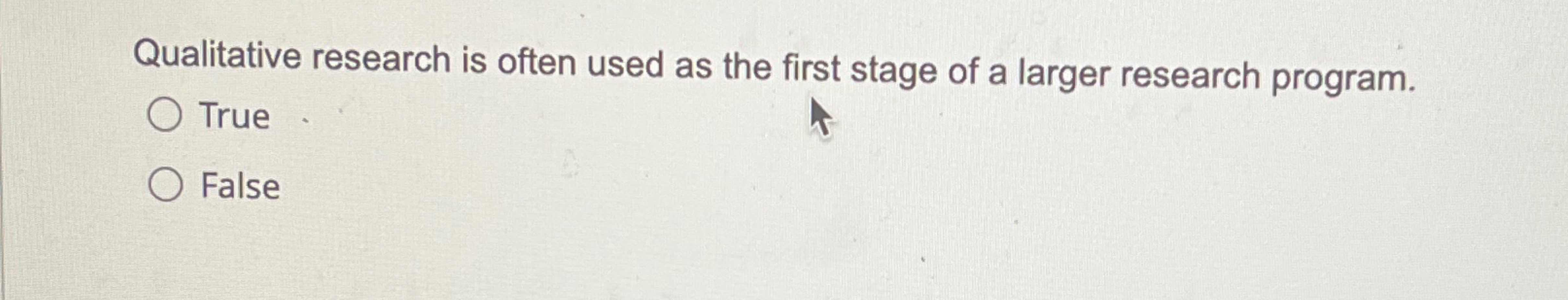  A frequency analysis is the only option for nominal and ordinal