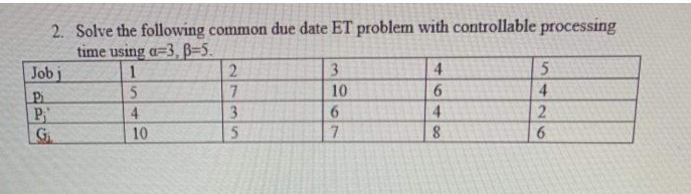 Can someone help me solve this question 2. Solve the following common