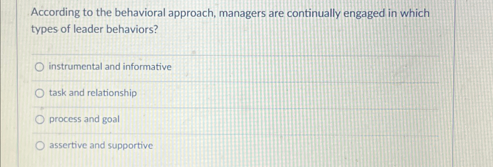  According to the behavioral approach, managers are continually engaged in which