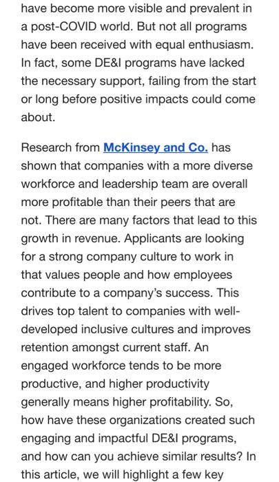 the following information: Summarize the content of the article? Identify and discuss