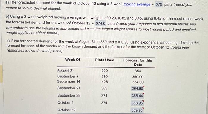  please answer all the highlighted boxes for a thumbs up a)