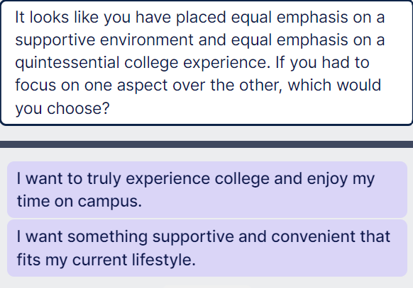  It looks like you have placed equal emphasis on a supportive