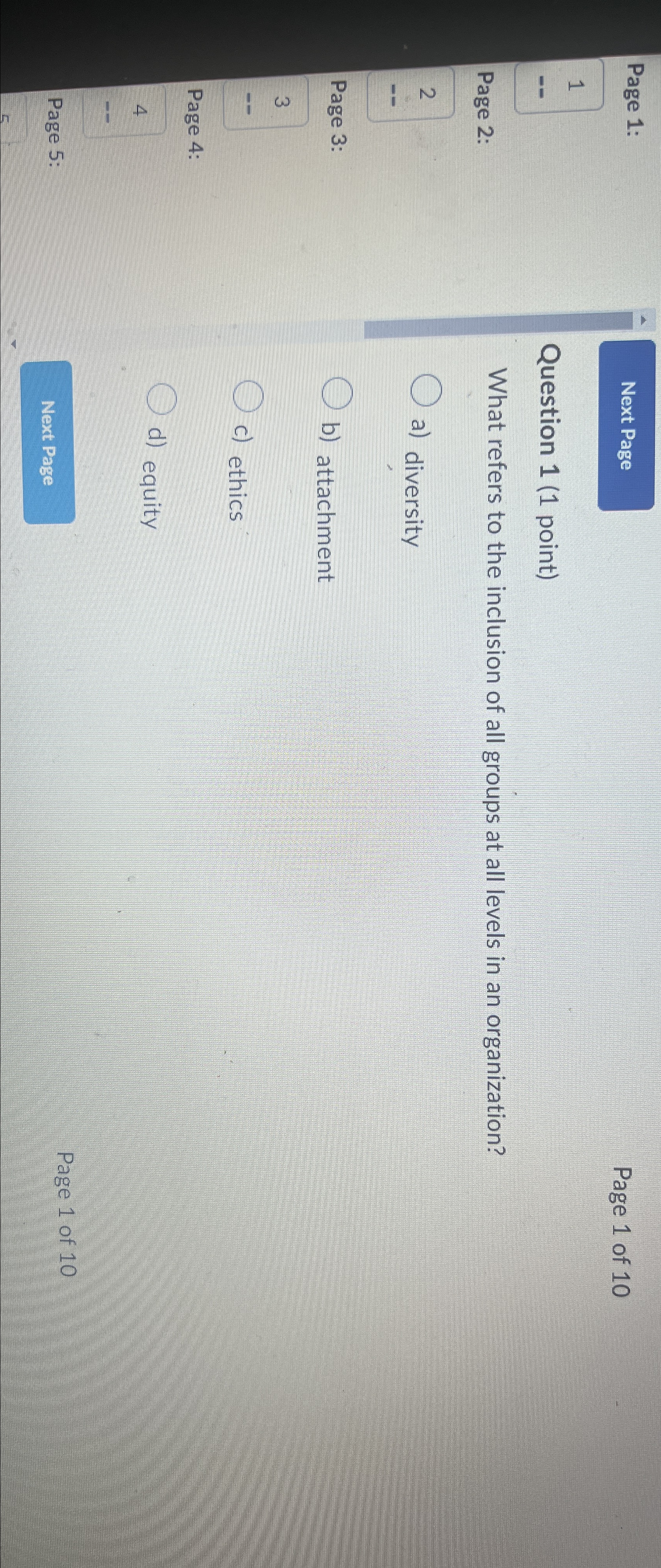 Page 1: 1 Page 2: 2 Page 3: 3 c) ethics
