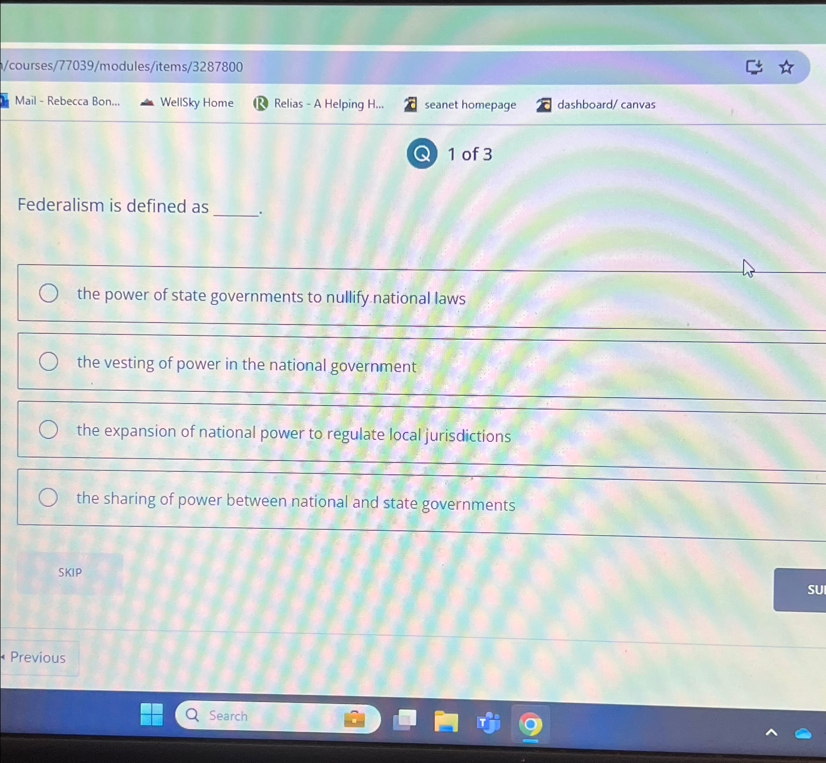  T/courses/77039/modules/items/3287800 Mail - Rebecca Bon... WellSky Home Relias - A Helping