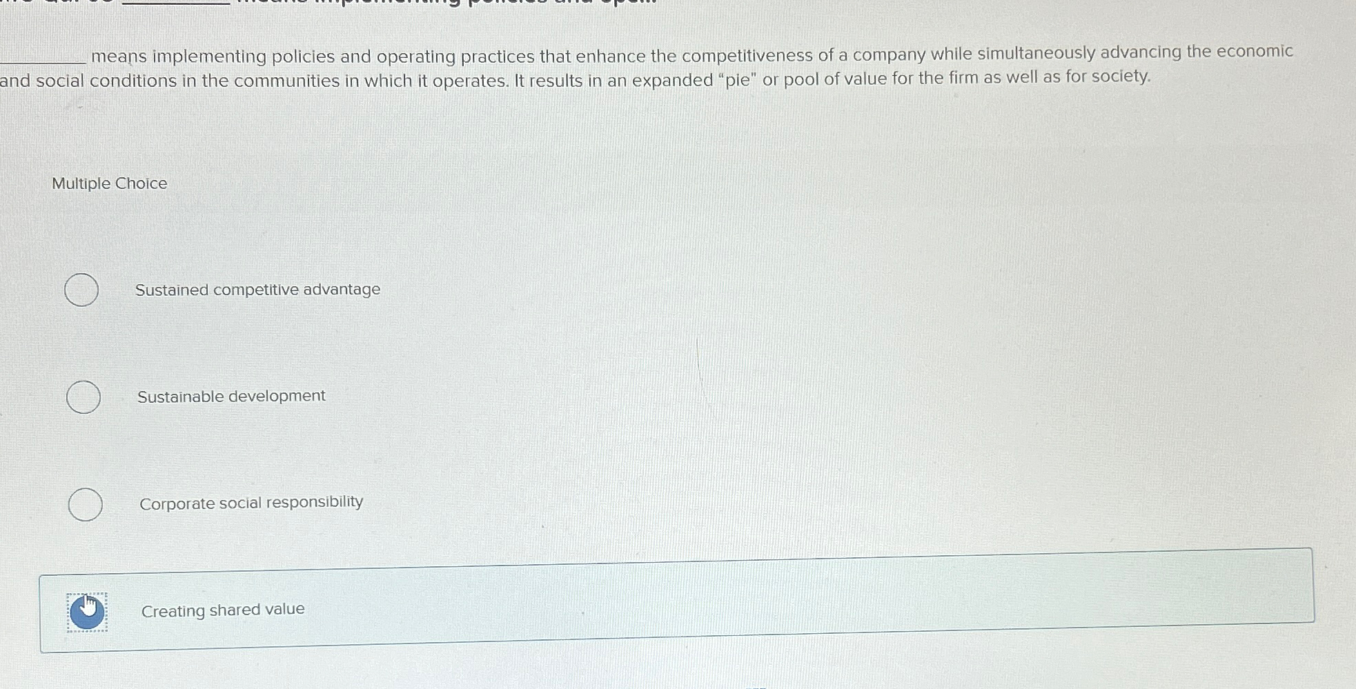  means implementing policies and operating practices that enhance the competitiveness of