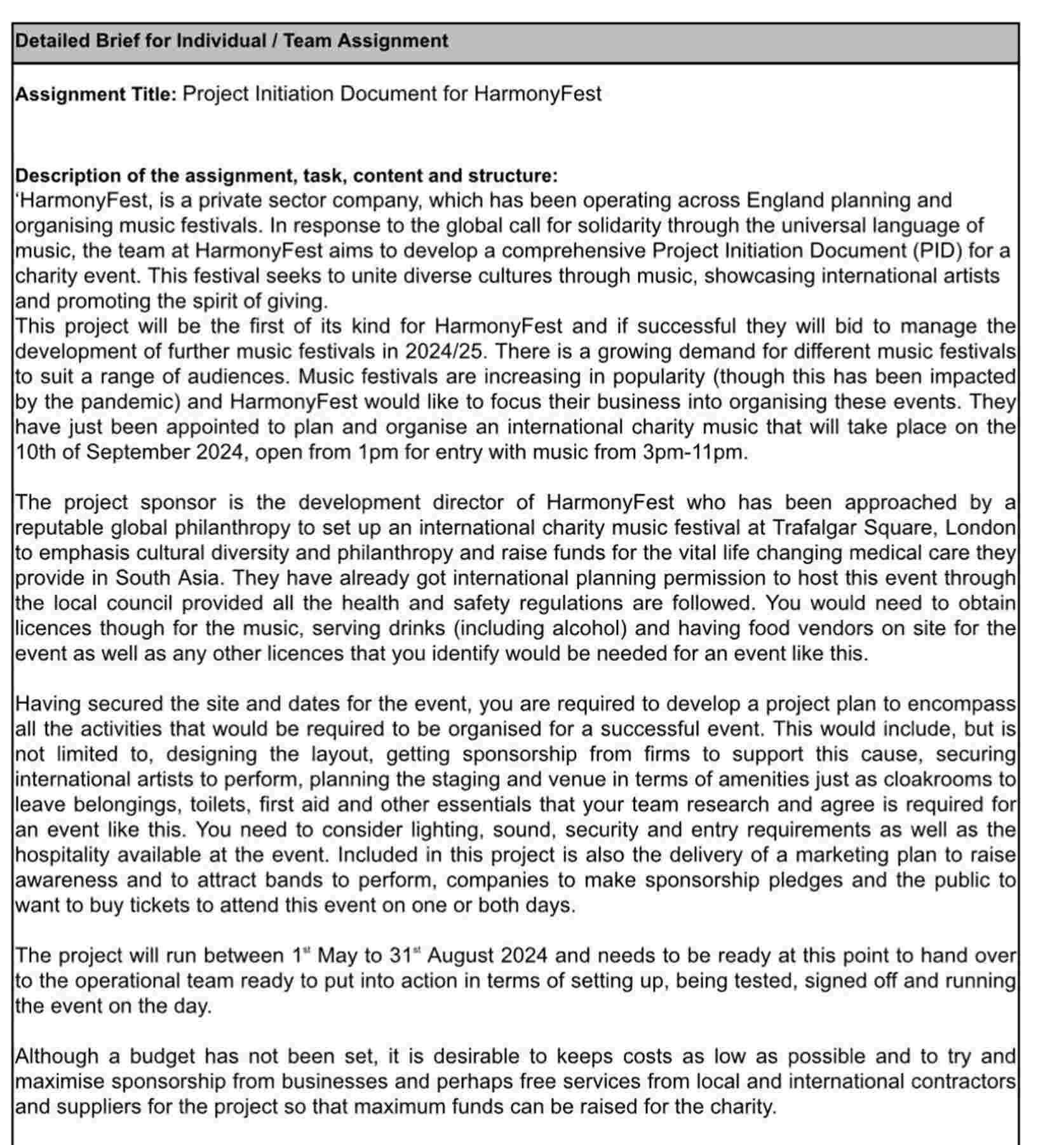  NOTE: PLEASE clear fully read the assignment brief on the attached