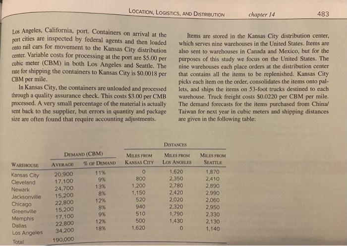 of maintenanee, to the United States using ocean freight carriers from four