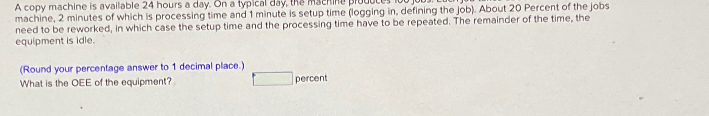  A copy machine is available 24 hours a day, On a