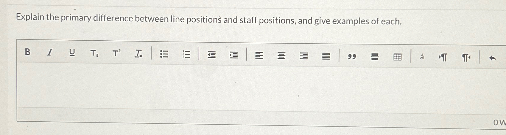 Explain the primary difference between line positions and staff positions, and