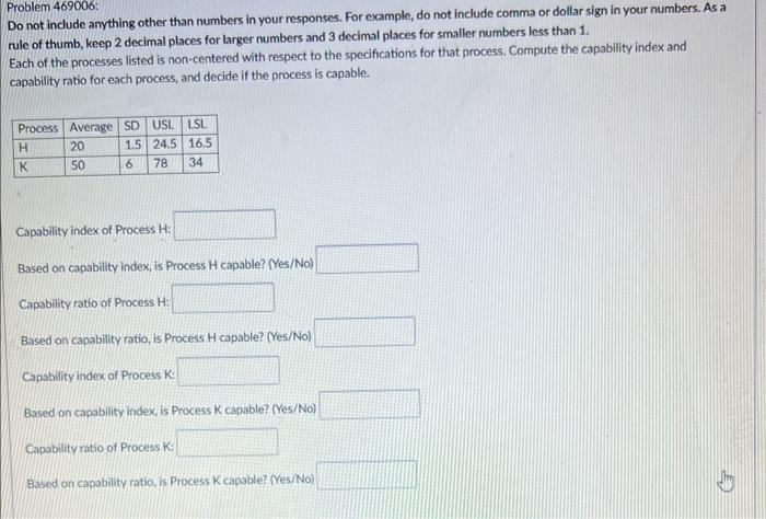  Problem 469006 : Do not include anything other than numbers in