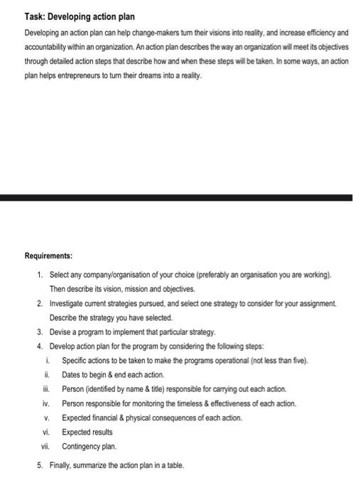 and when trese steps wil be taien in some ways, an adion