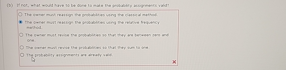  (b) If not, what would have to be done to make