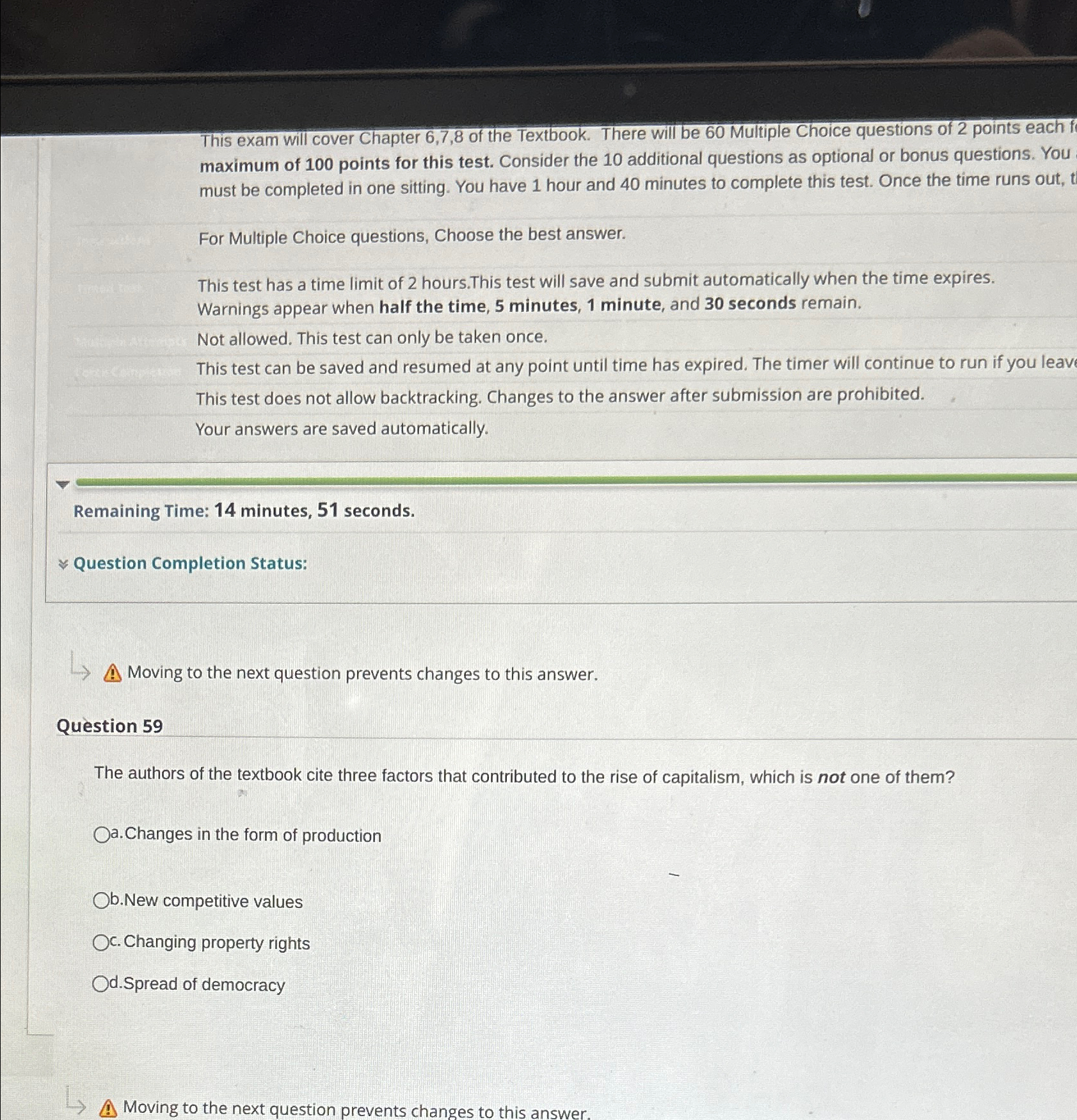  This exam will cover Chapter 6,7,8 of the Textbook. There will
