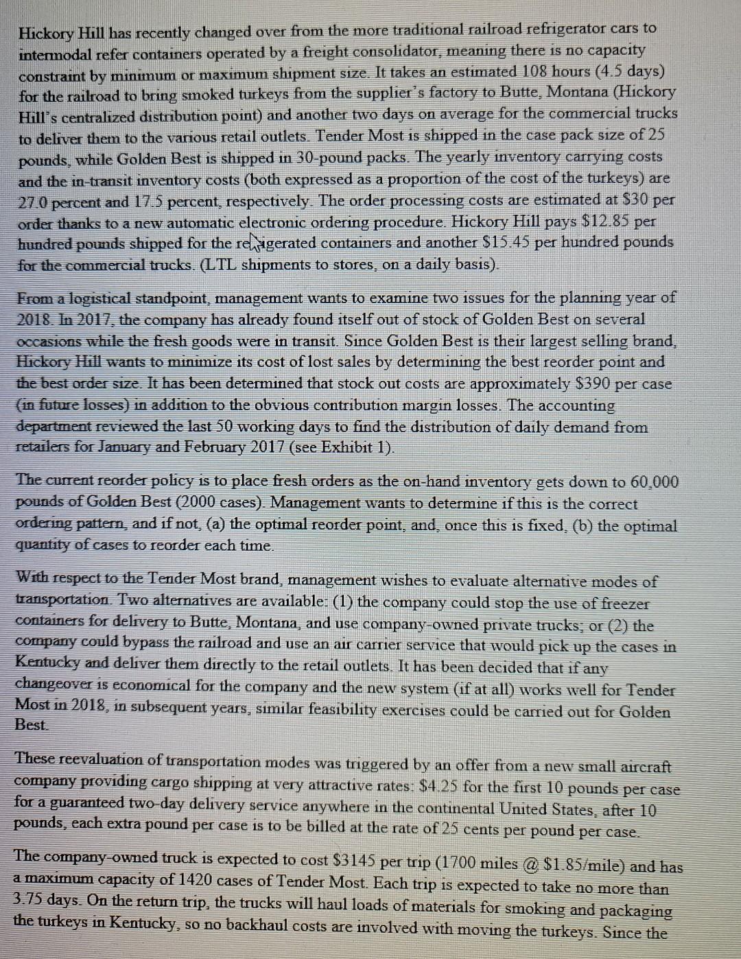 Tender Most Brand. HICKORY HIILL. CASE Hickory Hill is a well-established smoked