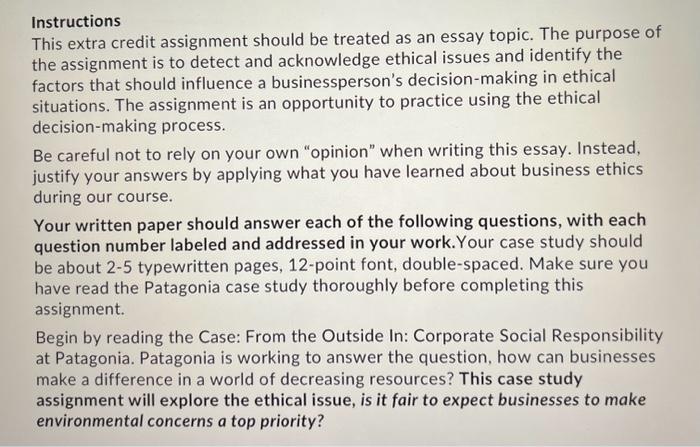  Need help with this very long extra credit assignment. I only