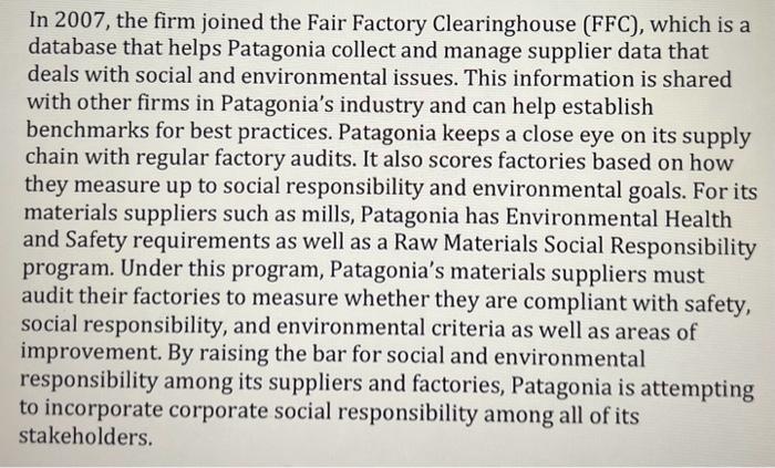 a difference in a world of decreasing resources? This case study assignment