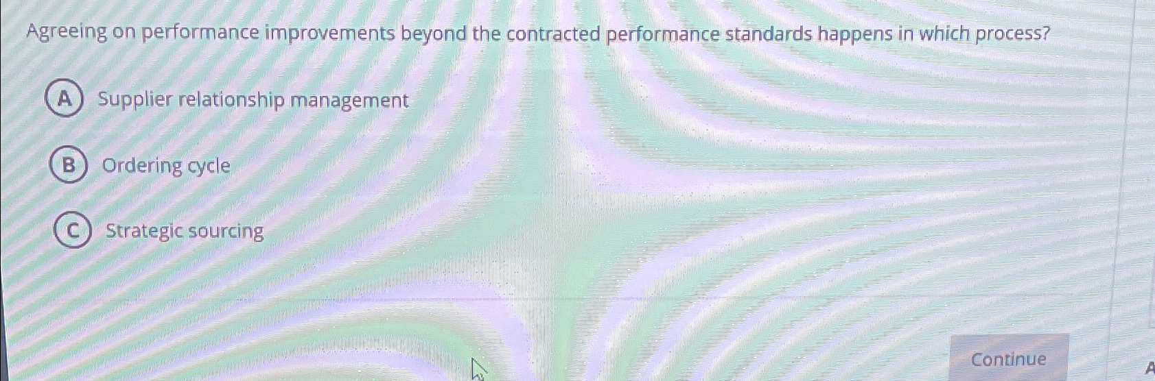  Agreeing on performance improvements beyond the contracted performance standards happens in