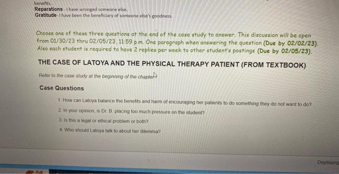 number 2. thanks Choose one of these ethical duties to deseribe what