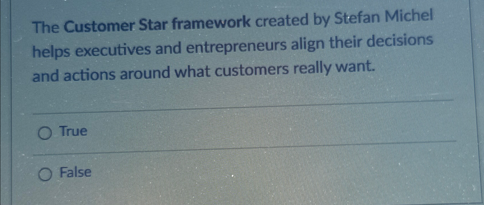  The Customer Star framework created by Stefan Michel helps executives and