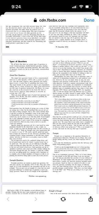 Questions: Techniques for Semistructured Interviews of 4 cing Questions: Techniques for romistructured