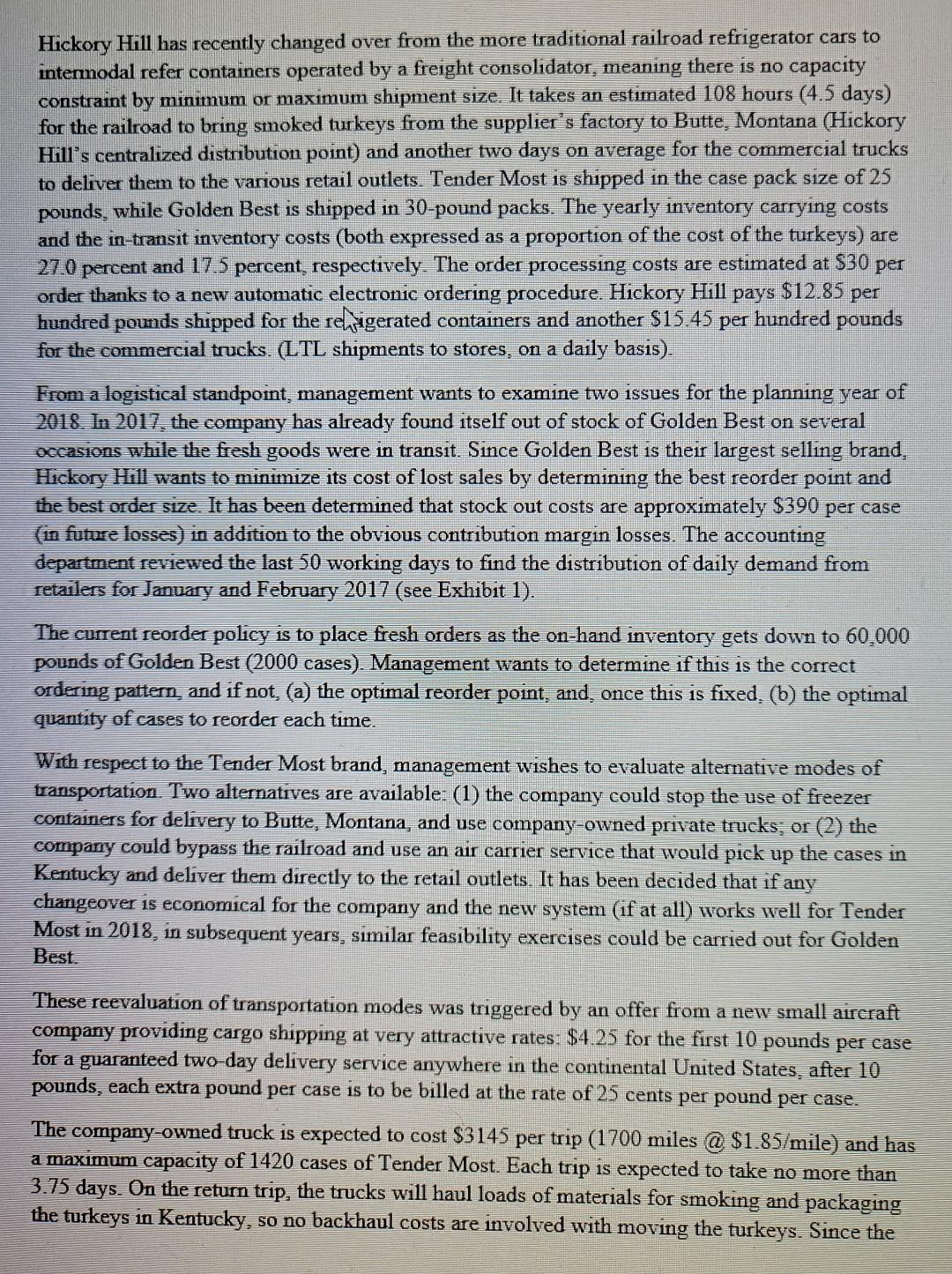 brand. HICKORY HIIL. CASE Hickory Hill is a well-established smoked foods company