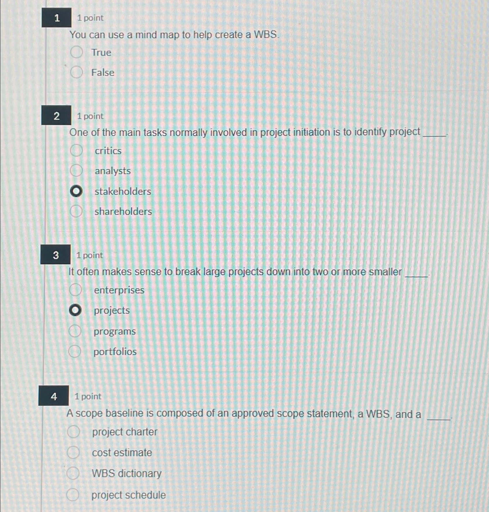  1 1 point You can use a mind map to help