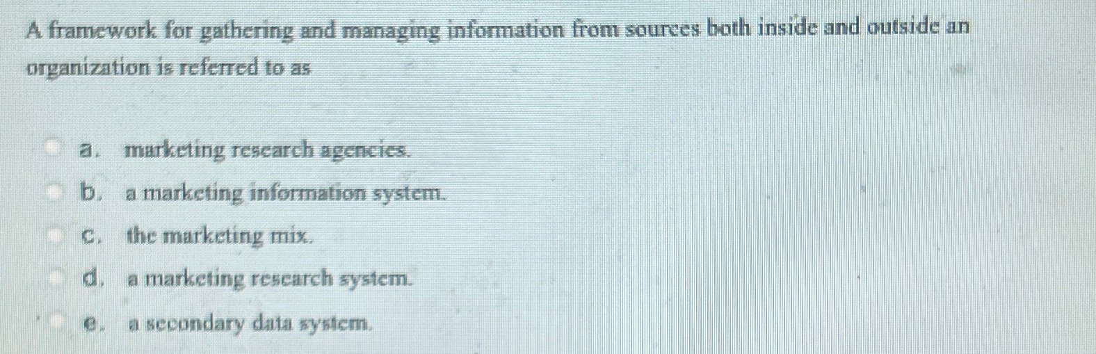  A framework for gathering and managing information from sourees both inside