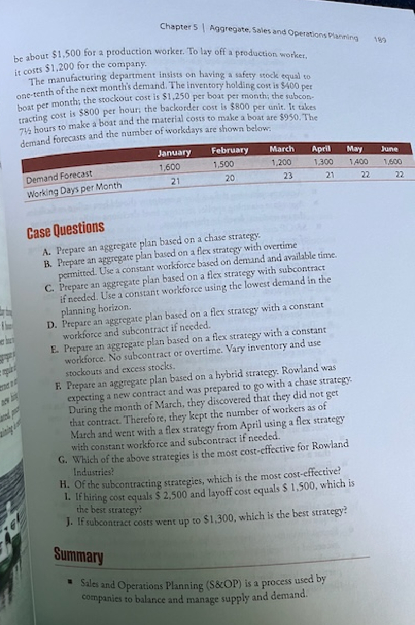  Please answer the case study questions Case Questions chroughout the year