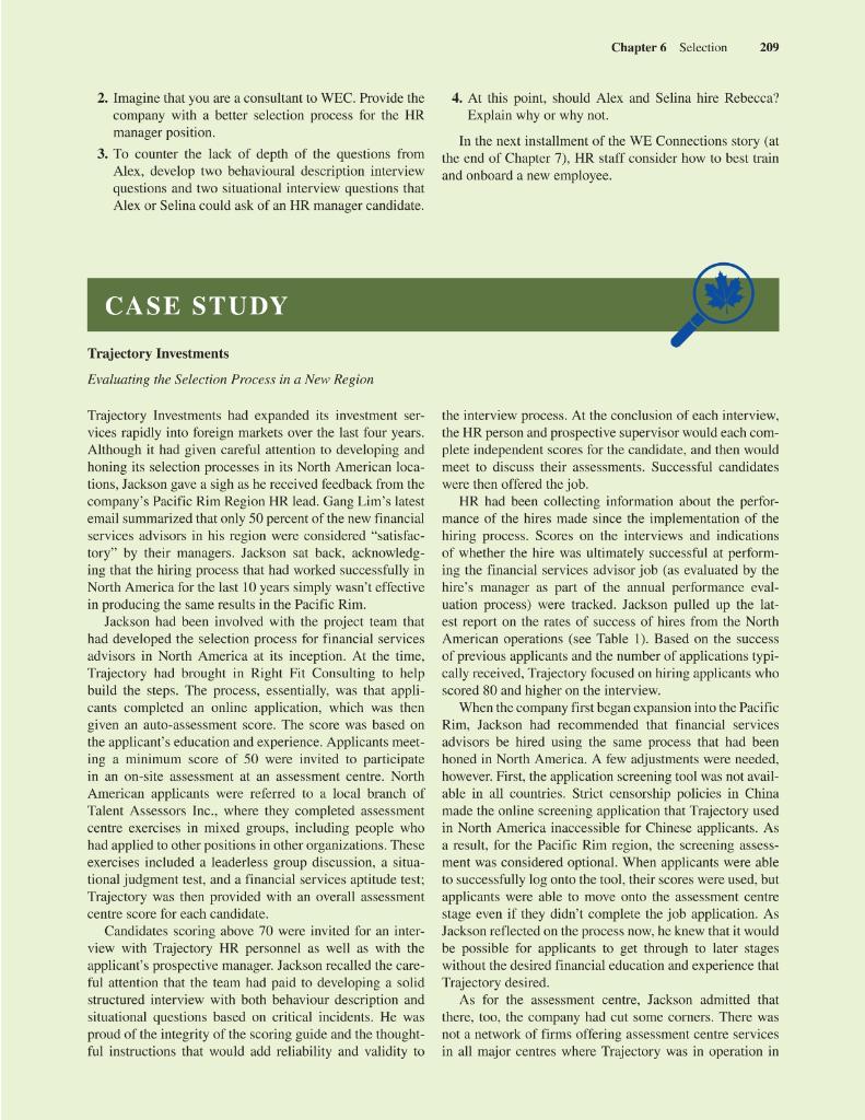 Trajectory Investments Evaluating the Selection Process in a New Region the interview