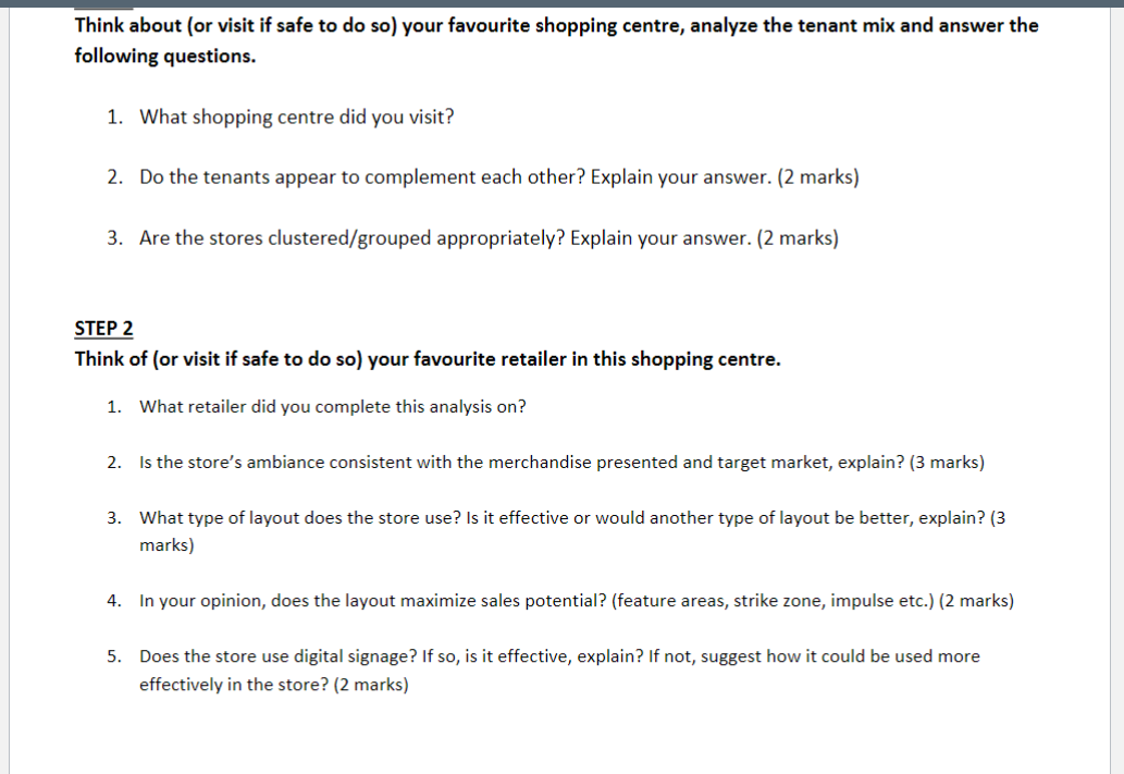  Think about (or visit if safe to do so) your favourite