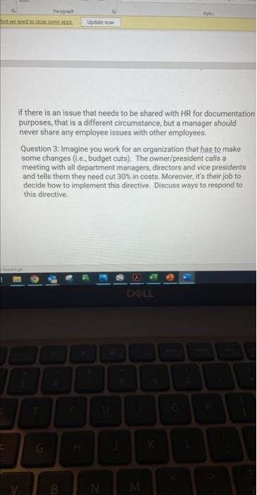  if there is an issue that needs to be shared with