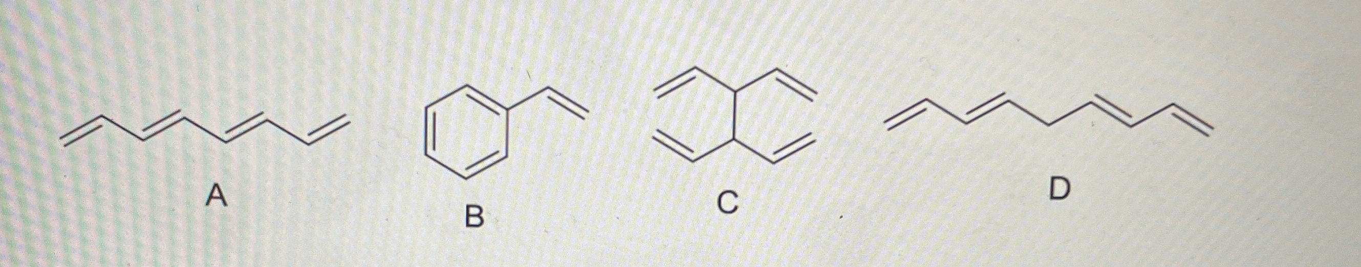  Which one is the least stable 