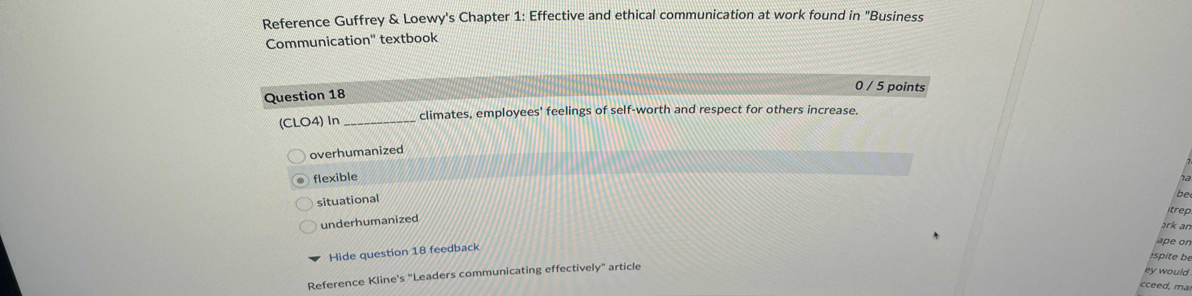  Reference Guffrey & Loewy's Chapter 1: Effective and ethical communication at