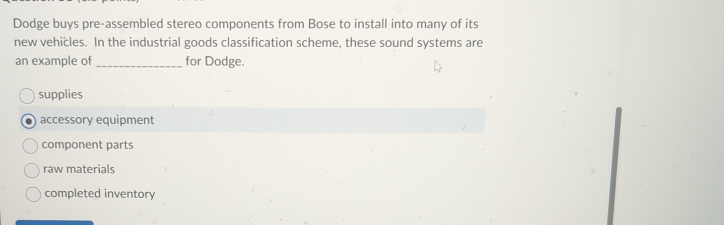  Dodge buys pre-assembled stereo components from Bose to install into many