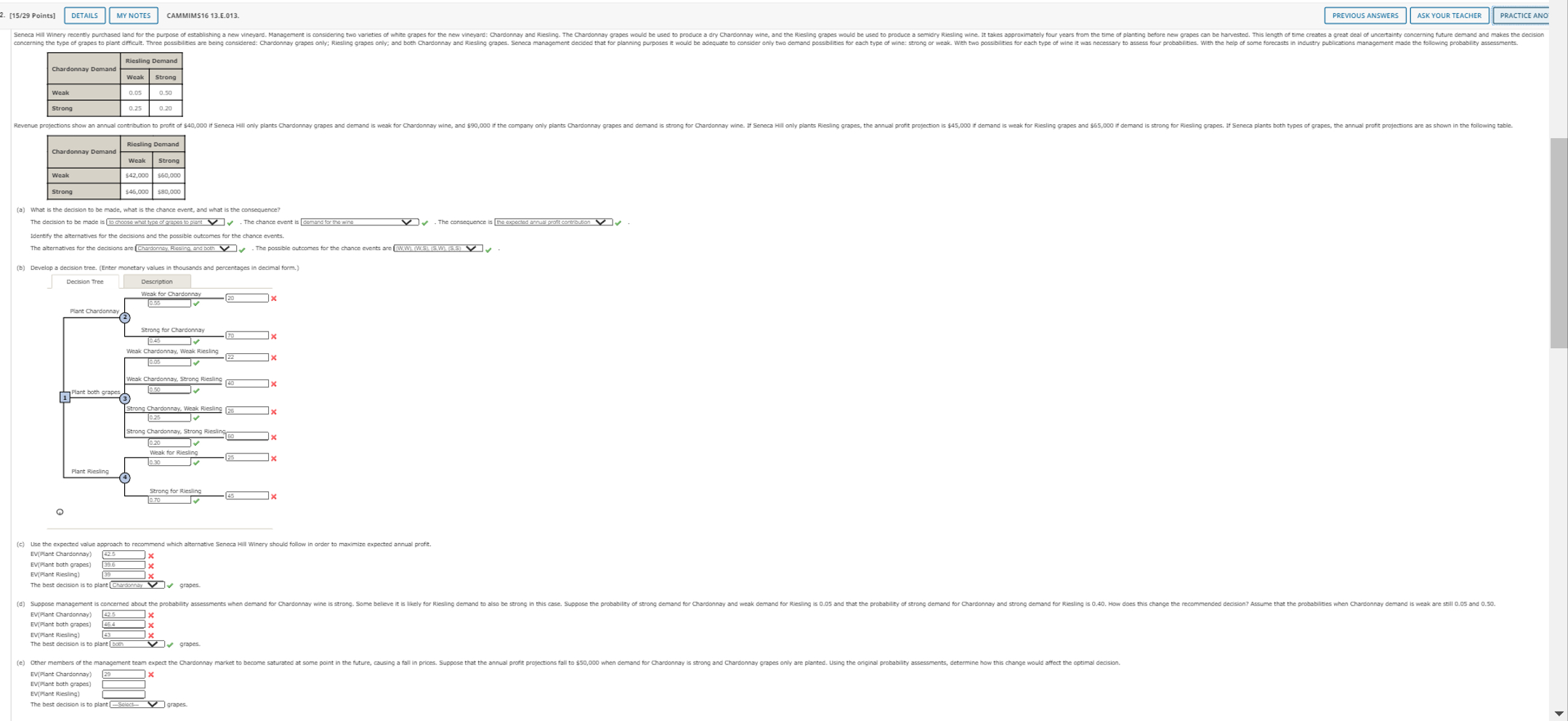  (a) What is the decision to be made, what is the