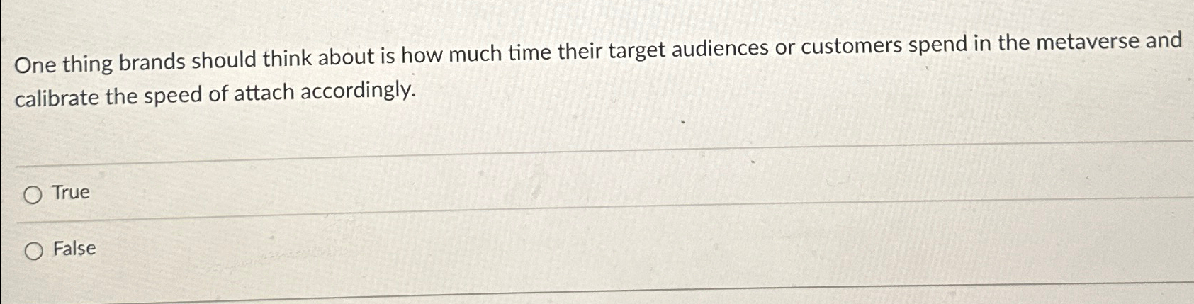  One thing brands should think about is how much time their