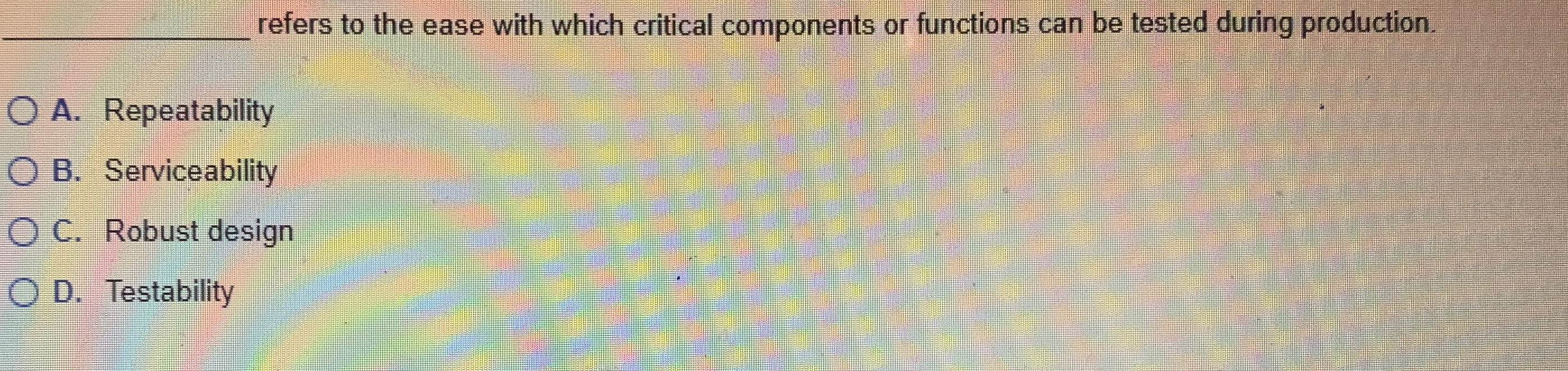  refers to the ease with which critical components or functions can