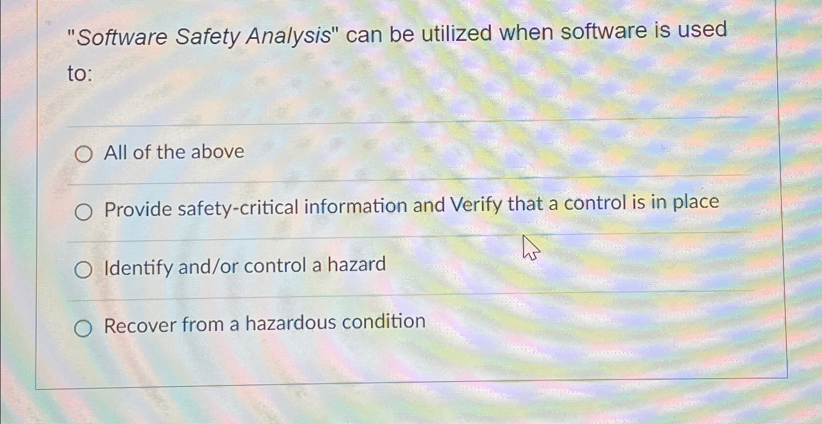  "Software Safety Analysis" can be utilized when software is used to: